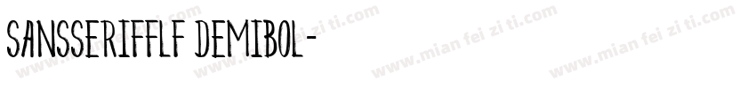 SansSerifFLF Demibol字体转换